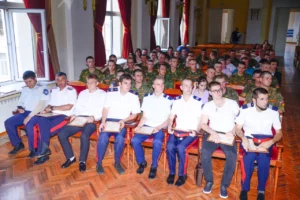 Торжественное награждение казаков за активное участие в подготовке и проведении военного парада на Красной площади в г. Москве