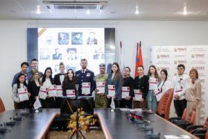 Всероссийский Урок Мужества «Есть такая профессия – Родину защищать» провели в Волгоградском филиале Президентской Академии.